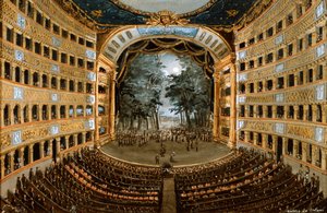 View of the Interior of the Teatro San Carlo, Naples