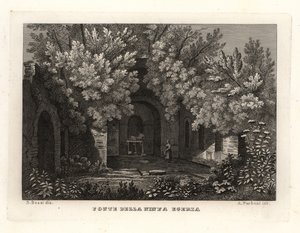 View of the spring of the nymph Egeria, Parco Cafarella, Rome