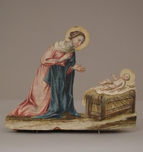 Virgin Mary with Christ in a Manger by Unbekannt