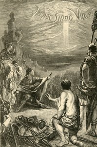 Vision of the Cross at Saxa Rubra by Unbekannt