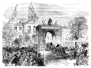 Visit of the Queen and Prince Albert to the Linen Hall, Belfast by Unbekannt