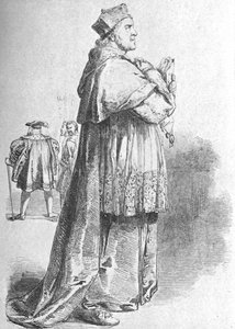 W. Macready as Cardinal Wolsey