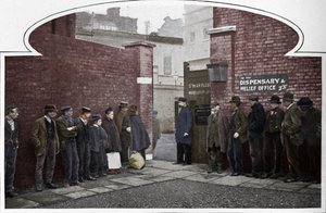 Waiting for Admission to St Marylebone Workhouse, Luxborough Street, London