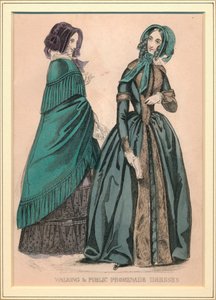 Walking & Public Promenade Dresses, 19th century