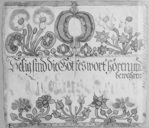 Wall Text, ca. 1785