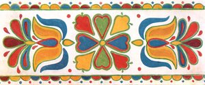 Wall Decoration, Moravia, Czechoslovakia, 1928 by Unbekannt