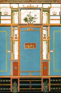 Wall Decoration, Pompeii, Italy, 1928