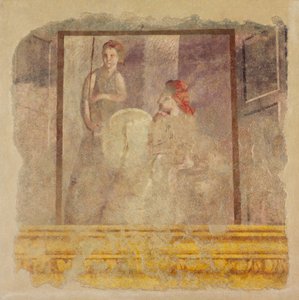 Wall Painting Fragment from the North Wall of Room H of the Villa of P. Fannius, ca. 50-40 B.C. by Unbekannt
