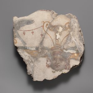 Wall Painting Fragment with Gorgon Mask by Unbekannt