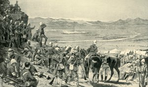 Watching the Rout of the Afghan Forces from Bab Wali Mountain, 1st September 1880 by Unbekannt