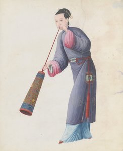 Watercolour of Musician Playing Laba