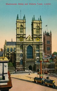 Westminster Abbey and Victoria Tower, London, c. 1930