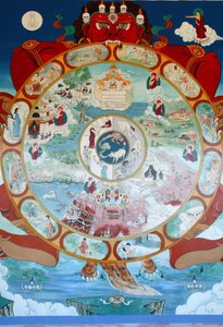 Wheel of Samsara. Temple of the Thousand Buddhas. Toulon sur Arroux, France