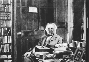 William Gladstone - The Grand Old Man Seated At His Study Table