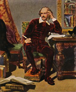 William Shakespeare 1564-1616 - Painting by J. Faed, 1934