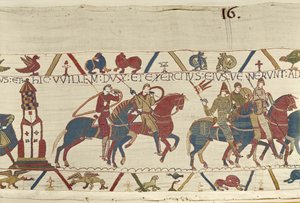 William leads his army against Duke Conan of Brittany, Bayeux Tapestry
