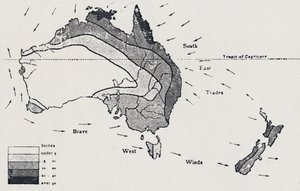 Winds and Rainfall - November to April, 1923 by Unbekannt