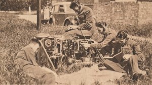 Wireless Operator Inside Latest Type of Training Machine, 1940 by Unbekannt