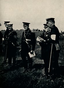 With General French at Army Manoeuvres, 1912