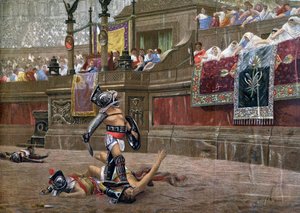With a Turned Thumb, Pollice Verso by Unbekannt