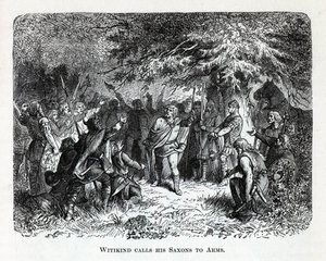 Wittekind Calls His Saxons to Arms, 1882