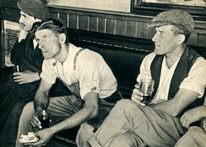 Workmen in an English inn listening to Mr. Churchill by Unbekannt