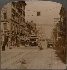 Yonge St., looking north from King St., the busy center of Toronto, Canada, 1904