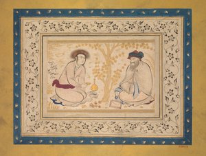 Youth and Dervish, second quarter 17th century