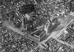 Ypres After German Bombardment, First World War