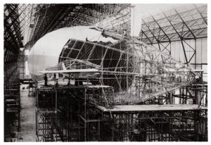 Zeppelin LZ 126 under construction, Friedrichshafen, Germany, 1924-1933