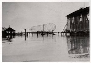 Zeppelin LZ 6 Under Construction, Germany by Unbekannt