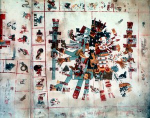 Zoomorphic Form from the Codex Borgianus, Mixtec, Pre-Columbian Mexico by Unbekannt