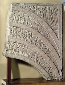 Architrave from a Gateway, Red Sandstone, Mathura, UP, 2nd Century AD by Unbekannt Unbekannt