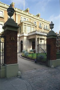 Exterior View of Entrance to Hertford House, Manchester Square, London