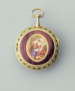 Gold and enamel consular-cased cylinder watch, by Thomas Grignion and Son, 1777