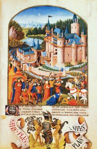 Siege of the Chateau of Derval by Pierre La Baud by Unbekannt Unbekannt