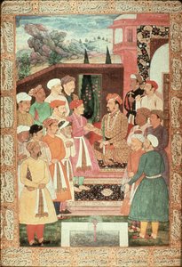 Parviz receives his audience, Jahangir School, Mughal