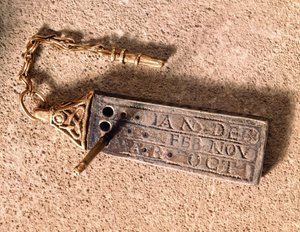 Portable sundial, silver and gold, 10th century by Unbekannt Unbekannt