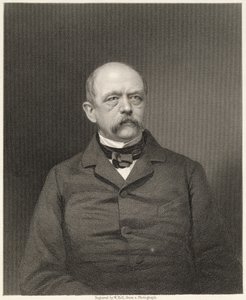 Portrait of Otto von Bismarck engraved by William Holl from a photograph, pub. by William Mackenzie