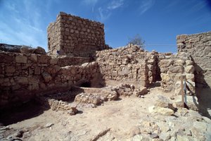 Remains of the fortress palace, built by Herod the Great by Unbekannt Unbekannt