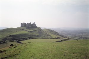 View of Carreg Cennen Castle, South Wales