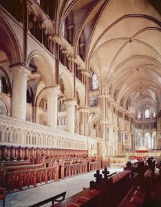 View of the choir, Canterbury Cathedral, built 1098-1130