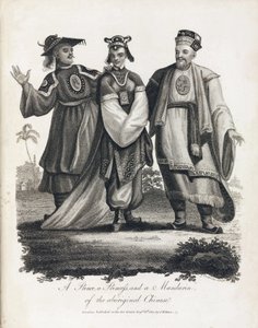 A Prince, a Princess, and a Mandarin of the aboriginal Chinese by Unbekannt