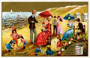 A day at the seaside in France late 19th century
