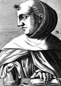 Albert Magnus (1193/1206-1280) German Dominican monk, scientist, philosopher, and theologian (engraving)
