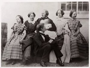 Alexander Parkes, English inventor and chemist, with his family, c 1870 by Unbekannt