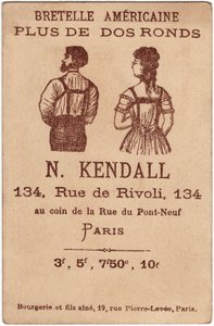 American shoulder strap plus round back, advertising for the Kendall by Unbekannter Künstler
