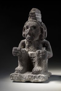 Aztec Stone Figure of Macuilxochitl by Unbekannt