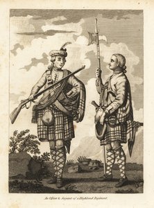 An Officer and Serjeant of a Highland Regiment