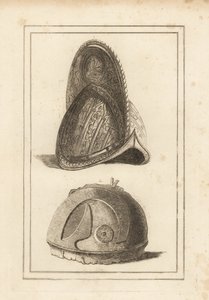 Ancient Venetian Morion Helmet Ornamented with Military Trophies, and an Ancient Roman Helmet Found at Cannae by Unbekannt